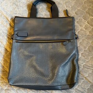 Coach Black Leather Laptop Bag